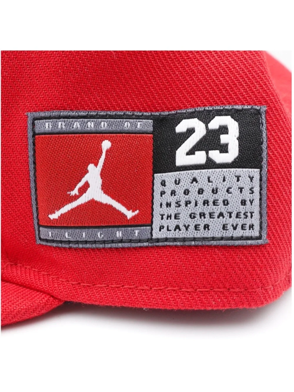 NEW Jordan Big Kid's Jersey Flat Brim Structured Cap Hat 9A0781-R78 Gym Red
